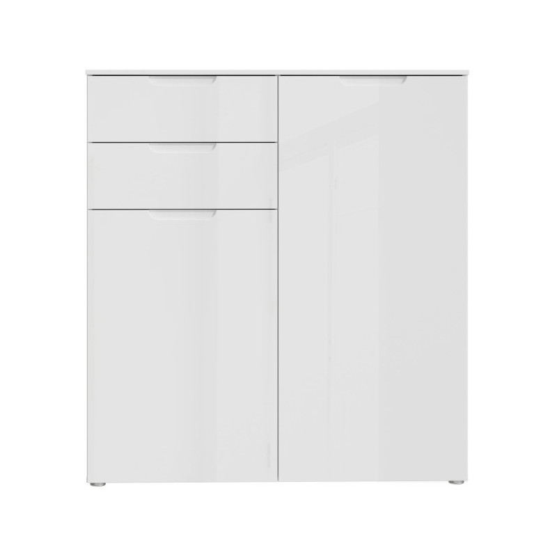 Komoda nowoczesna z 2 szufladami Sapporo SNNK421 biały