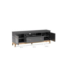 Szafka pod telewizor TA-9 z wnęką i szufladami