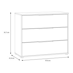 Komoda nowoczesna Orkney OKYK211 dąb mauvella