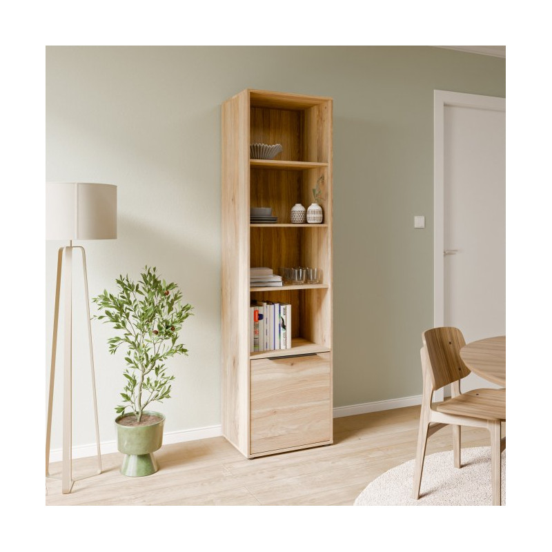 Wysoki regał Orkney OKYR711 dąb mauvella