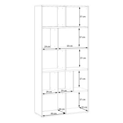 Regał z półkami otwarty Orkney OKYR721 dąb mauvella