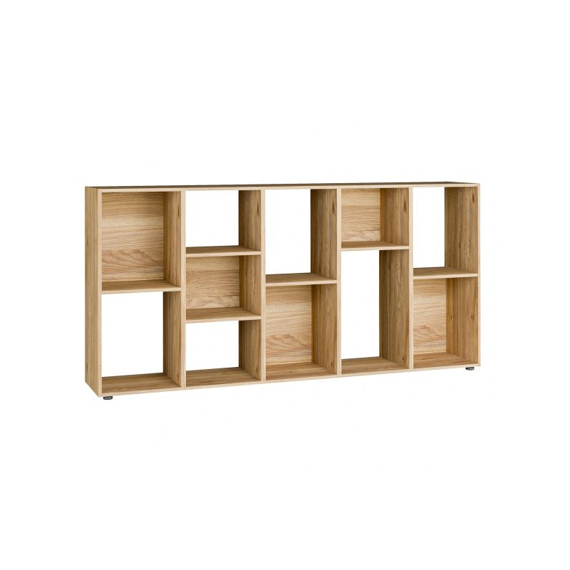 Regał z półkami otwarty Orkney OKYR721 dąb mauvella