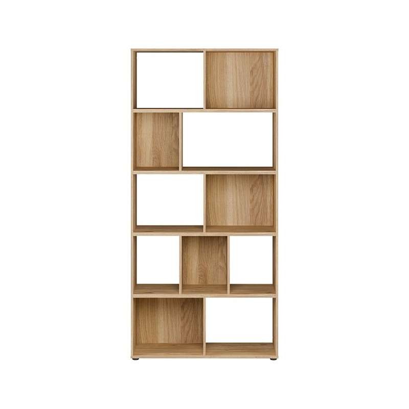 Regał z półkami otwarty Orkney OKYR721 dąb mauvella