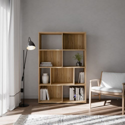 Regał z półkami otwarty Orkney OKYR421 dąb mauvella