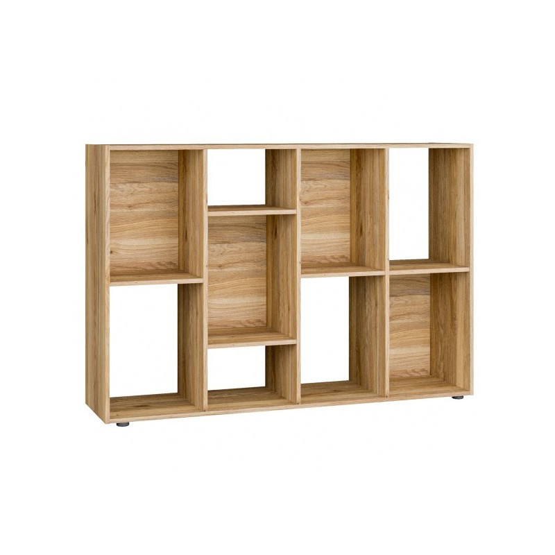 Regał z półkami otwarty Orkney OKYR421 dąb mauvella