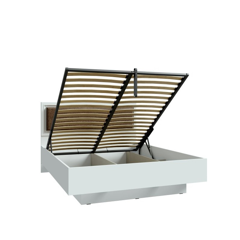 Łóżko z pojemnikiem 160x200 Penkridge PQRL4162 secret grey/dąb szlachetny