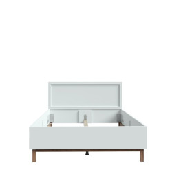 Łóżko 135x190 Penkridge PQRL2148 secret grey/dąb szlachetny