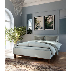 Łóżko 150x200 Penkridge PQRL2158 secret grey/dąb szlachetny