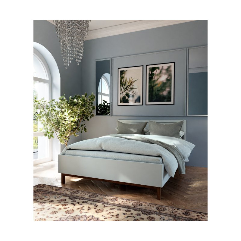 Łóżko 150x200 Penkridge PQRL2158 secret grey/dąb szlachetny