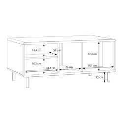 Stolik kawowy prostokątny Playly CFTT5214EC piaskowy
