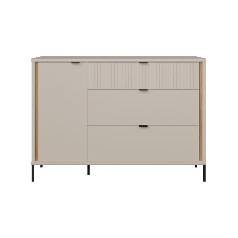 Komoda z szufladami Seravel SVLK221L piaskowy