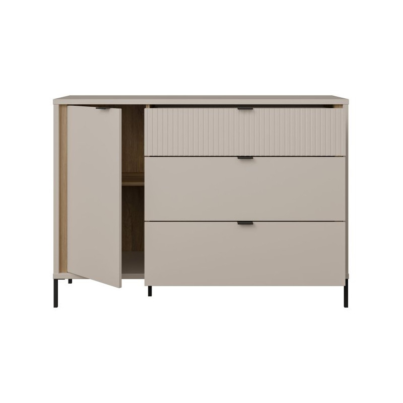 Komoda z szufladami Seravel SVLK221L piaskowy