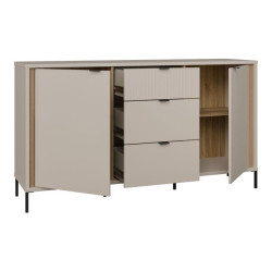 Duża komoda do salonu 160 cm Seravel SVLK231 piaskowy