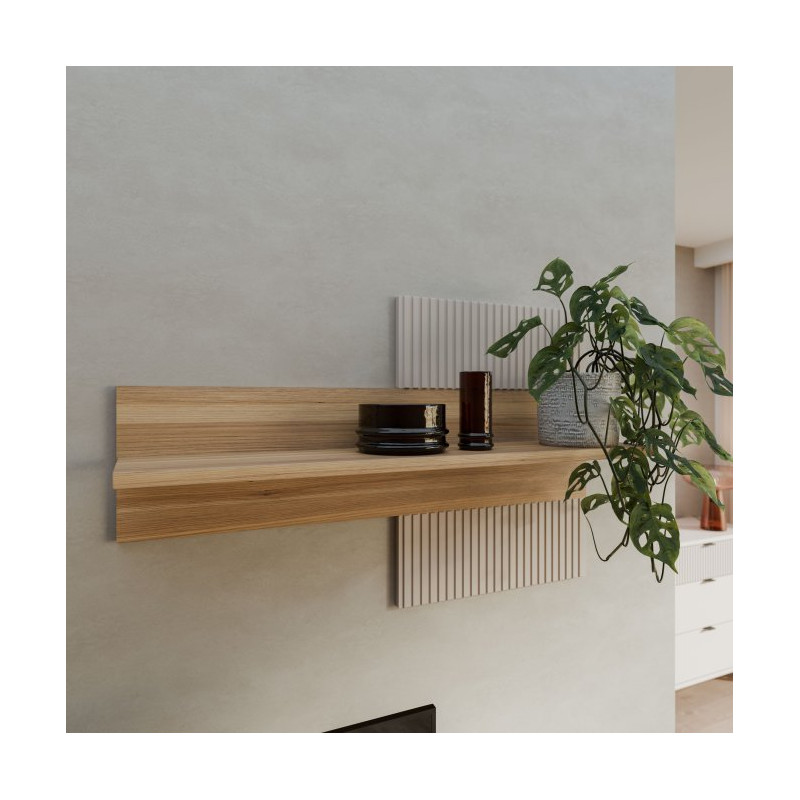 Półka wisząca 100 cm Seravel SVLB01R piaskowy/dąb mauvella