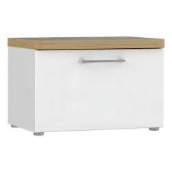 Ławeczka do przedpokoju Tuluza TUZT011 biały/dąb artisan