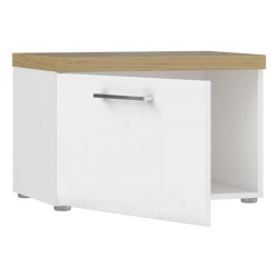 Ławeczka do przedpokoju Tuluza TUZT011 biały/dąb artisan