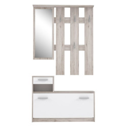 Garderoba do przedpokoju Foxi FOXD011 dąb piaskowy/biały