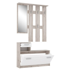 Garderoba do przedpokoju Foxi FOXD011 dąb piaskowy/biały