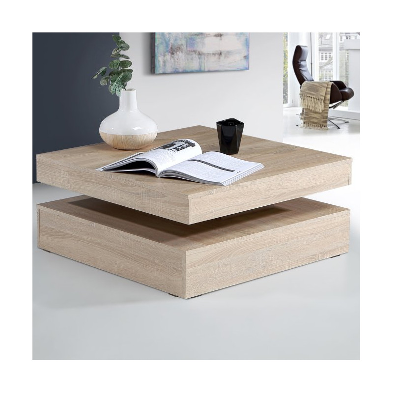 Stolik obrotowy Coffee Tables CFTT4181 dąb sonoma