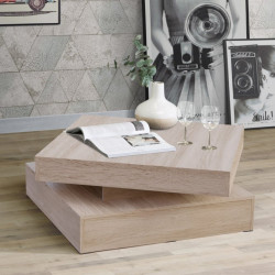 Stolik obrotowy Coffee Tables CFTT4181 dąb sonoma