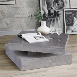 Stolik obrotowy Coffee Tables CFTT4181 beton jasnoszary