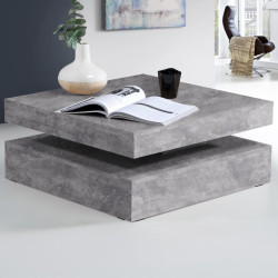 Stolik obrotowy Coffee Tables CFTT4181 beton jasnoszary