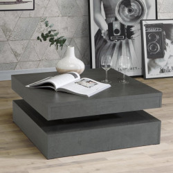Stolik obrotowy Coffee Tables CFTT4181 beton ciemnoszary