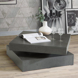Stolik obrotowy Coffee Tables CFTT4181 beton ciemnoszary