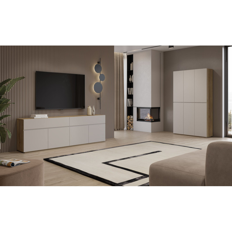 Komoda Criss 2 drzwi 3 szuflady – nowoczesna komoda