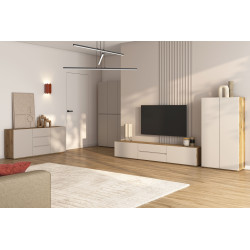 Komoda TV Criss Typ 39 Dąb Mauvella/Kaszmir Helvetia Wieruszów