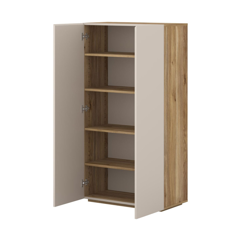 Wysoka komoda 2D Criss Typ 42 Dąb Mauvella/Kaszmir Helvetia Wieruszów