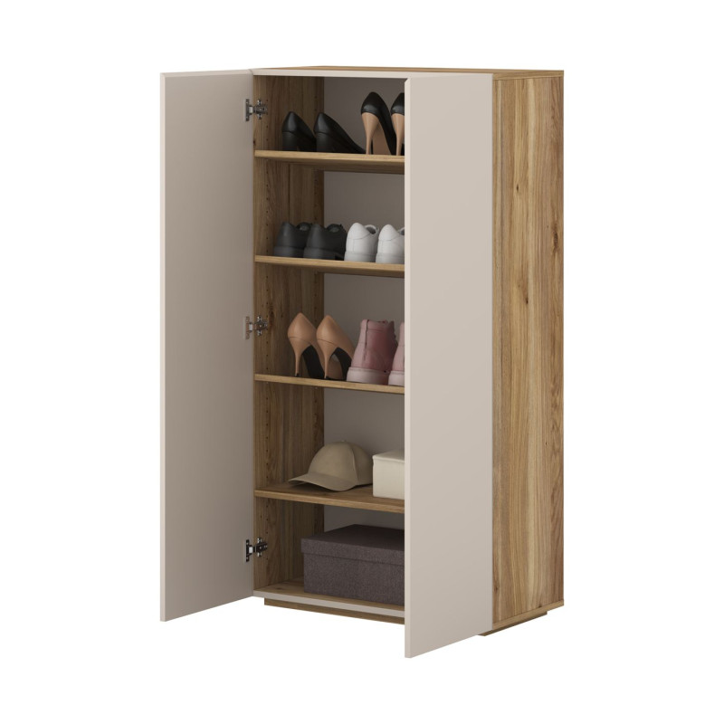 Wysoka komoda 2D Criss Typ 42 Dąb Mauvella/Kaszmir Helvetia Wieruszów