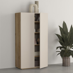 Wysoka komoda 2D Criss Typ 42 Dąb Mauvella/Kaszmir Helvetia Wieruszów