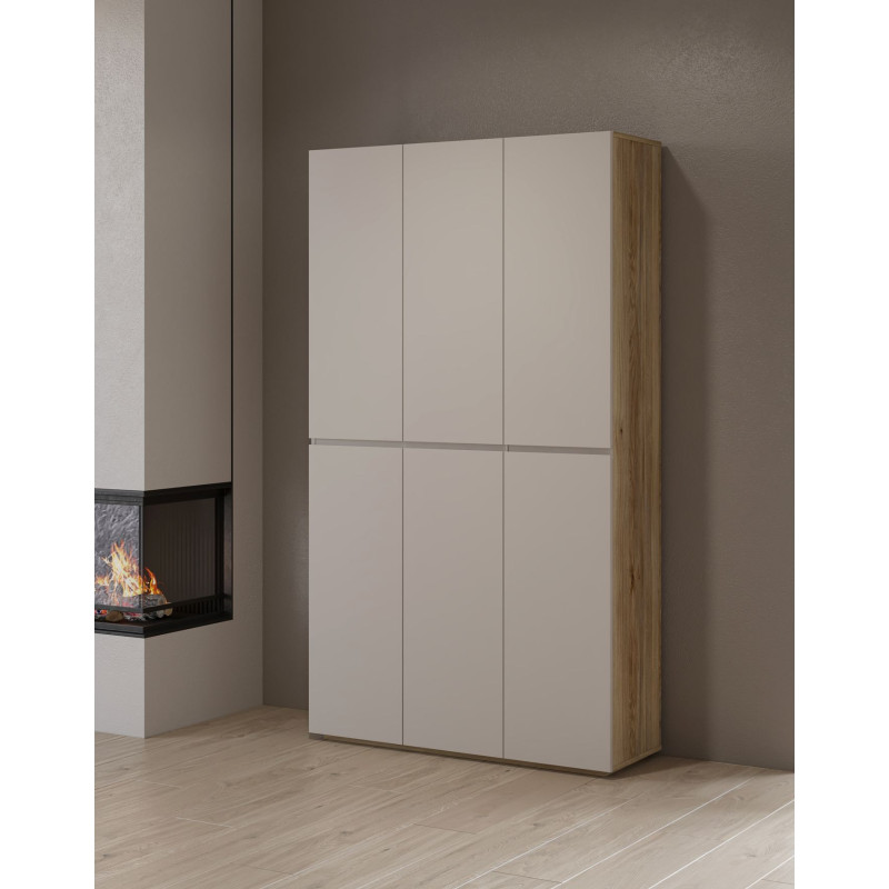 Wysoka komoda 6D Criss Typ 78 Dąb Mauvella/Kaszmir Helvetia Wieruszów