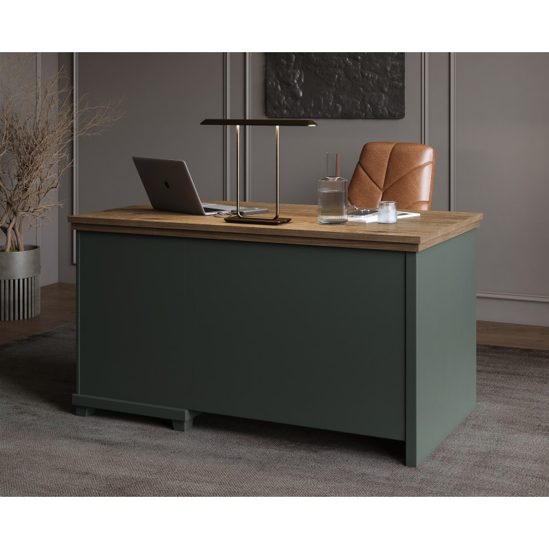 Biurko Evora 4S Typ 03 green–lafkas oak Helvetia | Domowanie