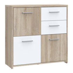 Komoda nowoczesna Quadro QDRK15 dąb sonoma/biały uni