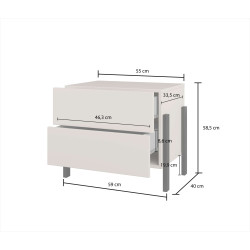 Stolik nocny Jukon S Typ 22 Kaszmir Helvetia Wieruszów