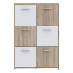 Wysoka komoda Quadro QDRK36 dąb sonoma/biały uni