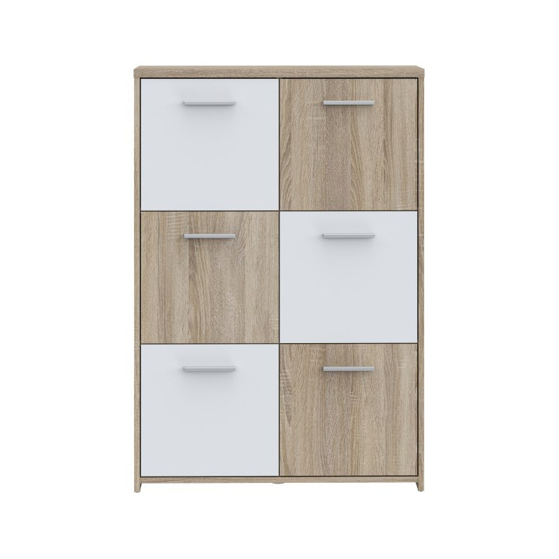 Wysoka komoda Quadro QDRK36 dąb sonoma/biały uni