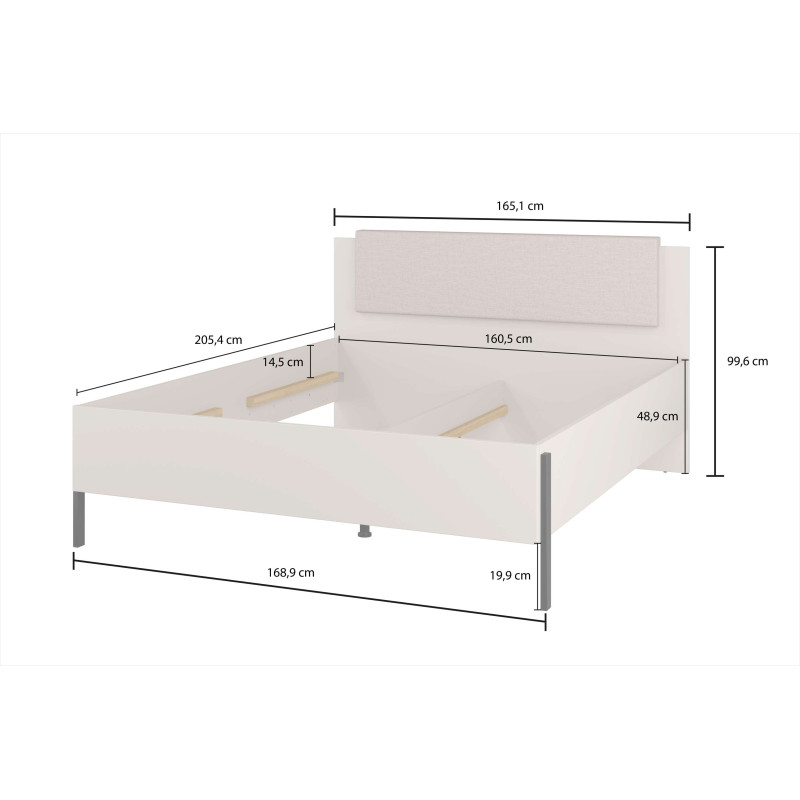 Łóżko 160 Jukon S Typ 31 Kaszmir Helvetia Wieruszów