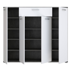 Komoda 140 cm Rypsyma RPSK341 biały/beton ciemnoszary