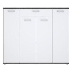 Komoda 140 cm Rypsyma RPSK341 biały/beton ciemnoszary