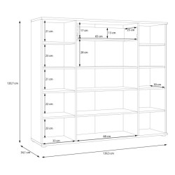 Komoda 140 cm Rypsyma RPSK341 dąb artisan