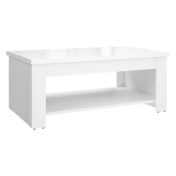 Stolik kawowy z podnoszonym blatem 110x65 cm Duro DURT511 biały