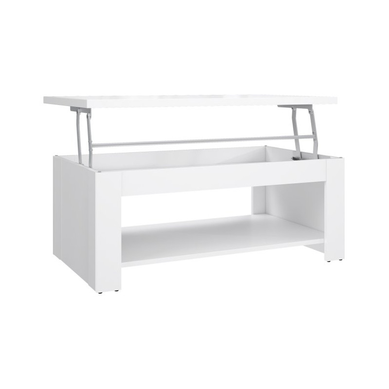 Stolik kawowy z podnoszonym blatem 110x65 cm Duro DURT511 biały