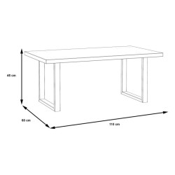 Stolik okolicznościowy Coffee Tables OSTT503 dąb artisan/czarny