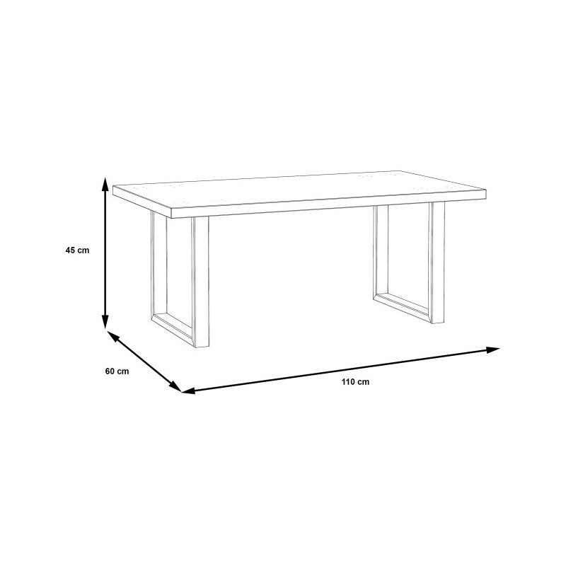 Stolik okolicznościowy Coffee Tables OSTT503 dąb artisan/czarny