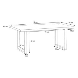 Stolik okolicznościowy Coffee Tables OSTT503 dąb artisan/czarny