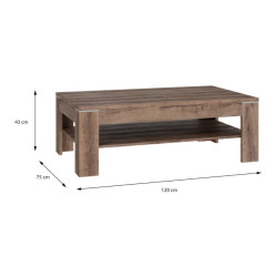 Stolik kawowy 120x75 cm Coffee Tables SVOT22 dąb szlachetny