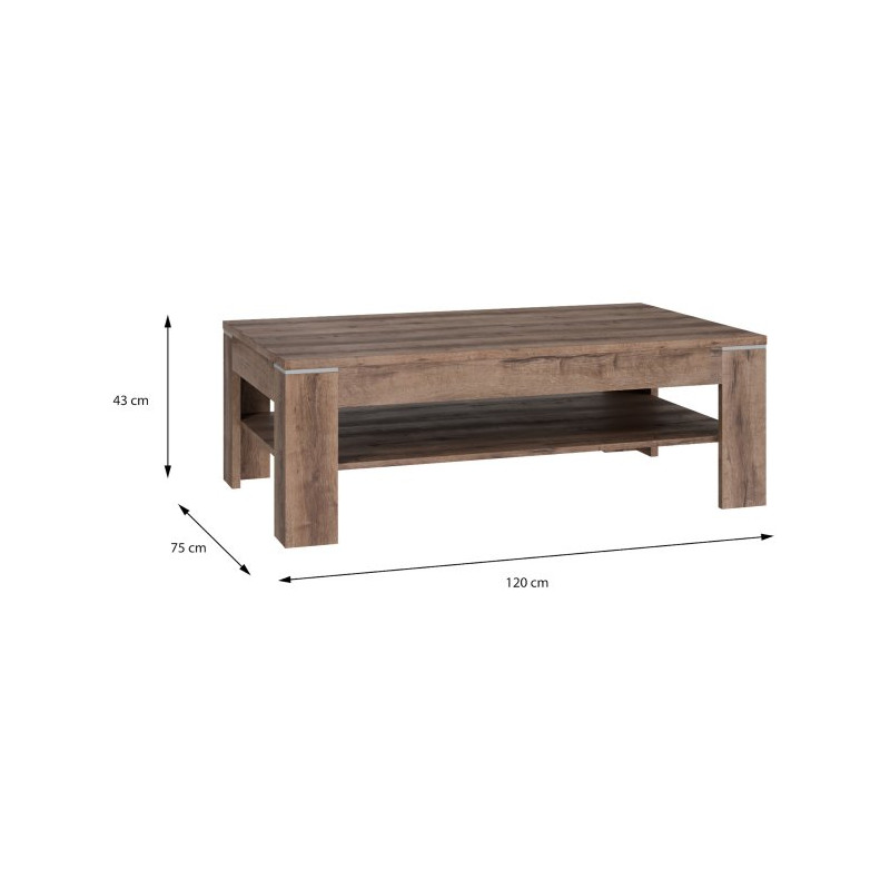 Stolik kawowy 120x75 cm Coffee Tables SVOT22 dąb szlachetny